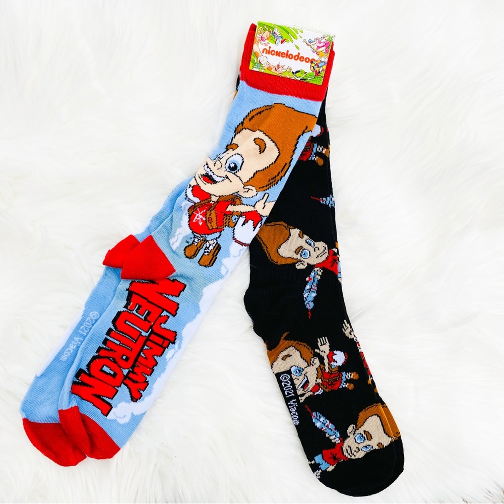 Mens Nickelodeon Jimmy Neutron Socks 6-12